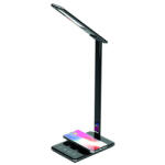 NEDES LED Asztali lámpa JOY 6W Dimmelhető, vez. nélküli töltés, időzítő, USB - DL2301/B (NDS-DL2301-B)