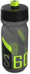 Polisport kulacs 600 ml S600 csavaros kupakkal, átlászó fekete/fekete/limezöld