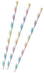 Pastel Rainbow papír szívószál, 12 db-os szett (DPA9904286) - gyerekagynemu