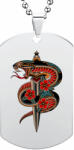 Maria King Kígyós medál lánccal, választható több formában és színben (STM-0363-l)