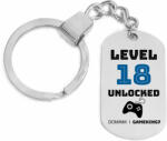 Maria King Level 18 unlocked (tetszőleges számmal és névvel) kulcstartó több formában és színben (STM-to-ku-061)
