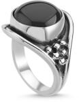 BeSpecial Inel argint reglabil handmade cu onix (ITU0452)