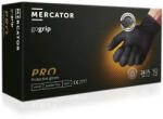 Mercator Medical Set 50 de manusi nepudrate, din nitril, texturate, negre, marimea XXL, MERCATOR