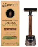 Pandoo Bambusz borotva vékony fogantyúval + 10 db borotvapenge