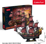  3D puzzle -Queen Anne's Revenge- vörös változat-391 db-os CubicFun (3D-T4040)