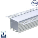 Optonica LED profil 72x35mm eloxált gipszkarton 2m SZETT 5123 (5123) - optonica