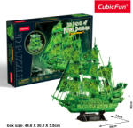  3D puzzle A bolygó hollandi kalózhajó fluoreszkáló-360 db-os CubicFun (3D-T4041)