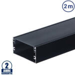 Optonica LED profil 40x20mm fekete szerkezet 2m SZETT fekete borítással 5120 (5120)