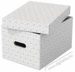  Esselte Home M méret 3db/csomag tárolódoboz - fehér