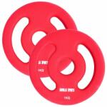 Gorilla Sports Súlytárcsa szett 2 x 1 kg piros (101051-00038-0004) - kokiskashop Súlytárcsa