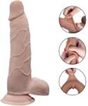Passion Labs Dildo Evan Sliding&Bendable, TPE Strat Dublu, Natural, 22 cm, Passion Labs Dildo