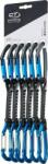 Climbing Technology Lime Set M-DY Expressz Anthracite/Electric Blue Solid Straight/Wire Straight Gate 12.0
