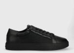 Calvin Klein sneakers LOW TOP LACE UP W/ZIP MONO JQ culoarea negru, HM0HM01013 PPYX-OBM0BJ_99X