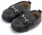 Superbebeshoes Pantofiori eleganti negri cu catarame (Marime Disponibila: 3-6 luni (Marimea 18 incaltaminte)), LID2081-1-p01 (10054322)