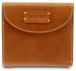 Giudi kisméretű konyak színű bőr pénztárca 10 × 9, 5 cm (G-6470-TP-TV-VCR-Marrone)