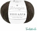 Scheepjes Terrazzo 750 Liquirizia - sötétbarna gyapjú fonal