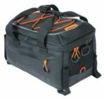 Basil csomagtartó táska Miles Tarpaulin Trunkbag, Universal Bridge system, fekete narancs - dynamic-sport