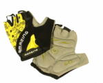  Kesztyű női m sárga/fekete- fehér amazing tépőzásras