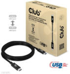 Club 3D USB4 Gen2x2 Type-C Bi-Directional USB-IF Certified Cable 4K60Hz, Data 20Gbps, PD 240W(48V/5A) EPR M/M