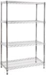 Bizzotto Raft 4 polite din crom 75 cm x 35 cm x 120 h (0721084) Raft