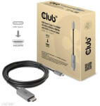 Club 3D USB Gen2 Type C to HDMI 4K120Hz 8K60Hz HDR10 with DSC1.2 Active Cable M/M