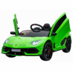 AMR TOYS Masinuta electrica Lamborghini Aventador SVJ green cu roti EVA (LAMBO GREEN)