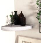 vidaXL Raft de colț de perete, gri beton, 25x25x3, 8 cm, MDF (326633) - comfy Raft