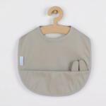 NEW BABY Baba mosható előke New Baby 34 x 45 cm szürke