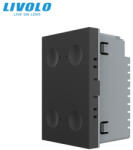 LIVOLO Modul intrerupator cvadruplu cu touch integrat Livolo Serie noua standard Italian (VL-FC4-3BP)