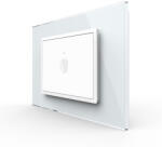 LIVOLO Intrerupator simplu tactil 3M, standard italian cu rama sticla (VL-FC1-P9E-3WP)