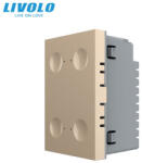 LIVOLO Modul intrerupator cvadruplu cu touch integrat Livolo Serie noua standard Italian (VL-FC4-3AP)