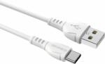 BOROFONE BX51 USB-C apa - Lightning apa 2.0 Adat és töltő kábel - Fehér (1m) (BORBX51WH)
