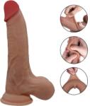 Mokko Toys Dildo Pablo Sliding&Bendable, TPE Strat Dublu, Caramel, 22.5 cm, Mokko Toys Dildo