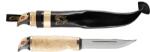 MARTTIINI Salmon knife stainless steel/heat treated curly birch* & bronze/leather 552010 (552010)