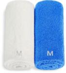MAKEUP Set prosoape de față, alb și albastru Twins - MAKEUP Face Towel Set Blue + White 2 buc Prosop
