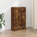 vidaXL Dulap înalt, stejar afumat, 60x35, 5x103, 5 cm, lemn prelucrat (816301) Comoda