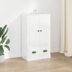 vidaXL Dulap înalt, alb extralucios, 60x35, 5x103, 5 cm, lemn prelucrat (816298) Comoda