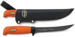 MARTTIINI Martef Carving knife stainless steel & Martef/orange rubber/leather 935024T (935024T)