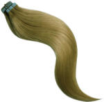 HairExtensionShop TAPE IN Ragasztócsíkos Póthaj Standard Középbarna Színben 55cm (Szín #6) (RT556)