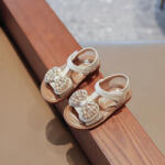 Superbebeshoes Sandale ivoire pentru fetite - Anya