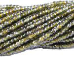  Zircon Colorat Verde Inchis Rondel Fatetat 2x3 mm Margele Pietre semipretioase