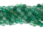  Agata Verde Rotunde Fatetate Margele Pietre Semipretioase Bijuterii - 4x4 mm