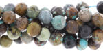  Turcoaz de Nepal Rotund Fatetat Margele Pietre Semipretioase pentru Bijuterii 4-4, 5 x 4-4, 5 mm