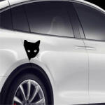  Sticker auto Pisica neagra 1