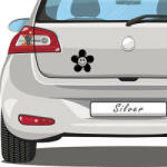  Sticker auto Floare Zambitoare