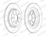 FERODO Disc frana FERODO PREMIER DDF1299C (DDF1299C)