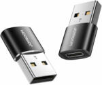 JOYROOM Адаптер Joyroom, USB/USB-C, адаптер за конектори, черен (S-H152 Black)