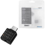 LogiLink USB 3.2 audioadapter EQ-val, USB-C/M 3, 5 mm/F-ig, fekete