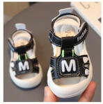 Superbebeshoes Sandale negre pentru baietei - Fashion M