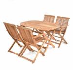 HECHT Masa cu 4 scaune lemn masiv Hecht Basic Set 4 (HechtBasicSet4)